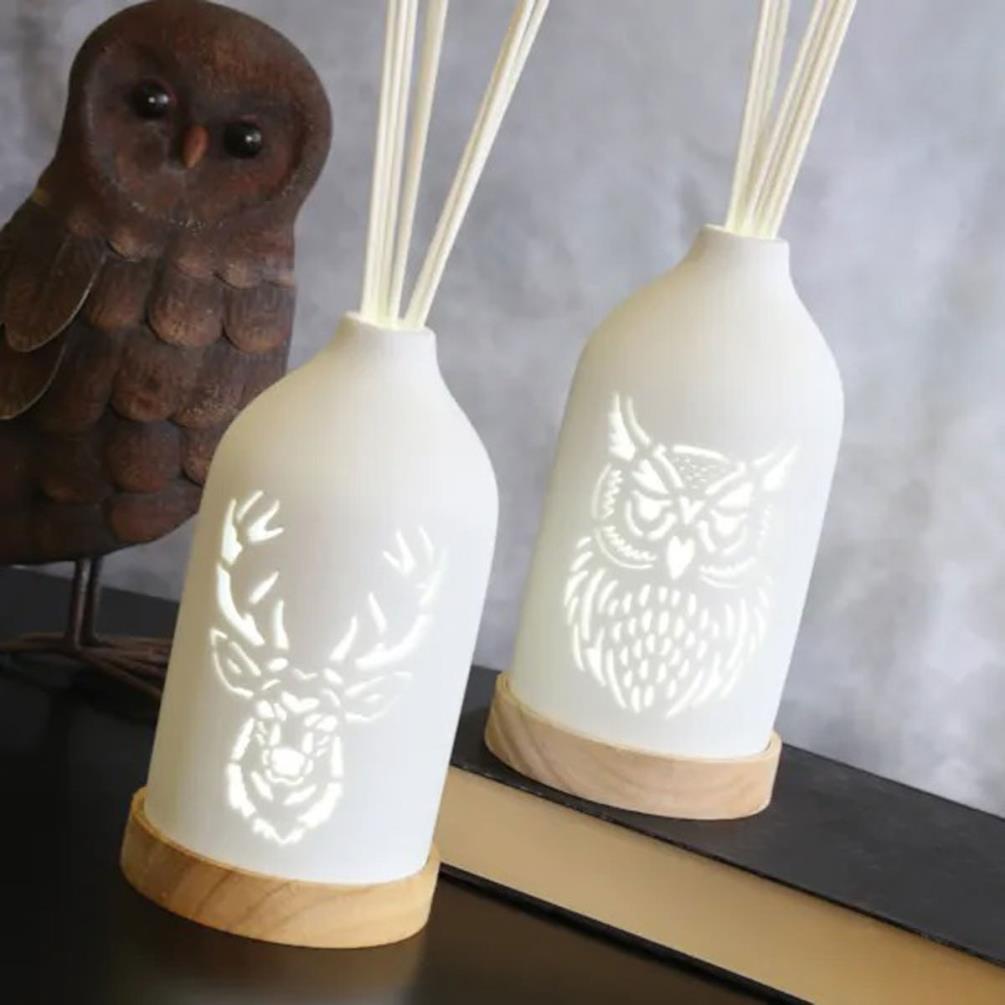 Woodbridge Owl LED Light up Reed Diffuser Extra Image 3